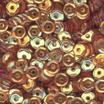 4mm Slightly Cupped Metallic Antique Gold