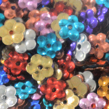 5mm Metallic Flower Mixed Colors