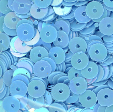 5mm Flat Opaque Iridescent Light Blue