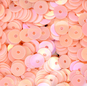 5mm Flat Opaque Iridescent Pale Peach