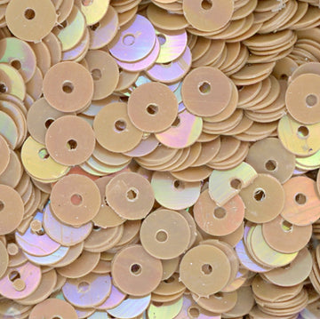 5mm Flat Opaque Iridescent Beige
