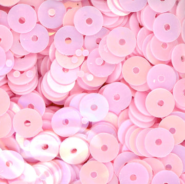 5mm Flat Opaque Iridescent Baby Pink