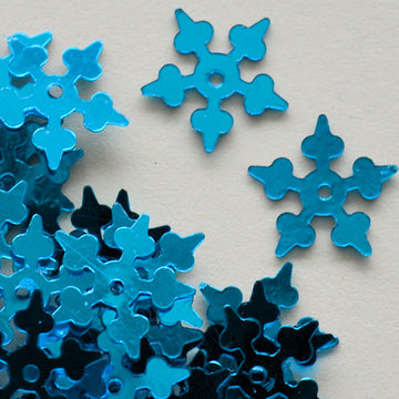 10mm Metallic Starflake Turquoise