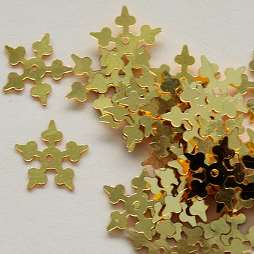 10mm Metallic Starflake Gold