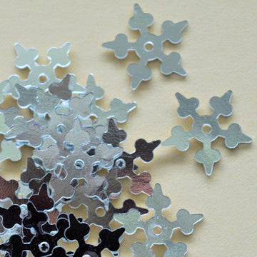 10mm Metallic Starflake Silver