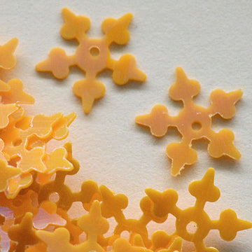 10mm Opaque Iridescent Starflake Pumpkin