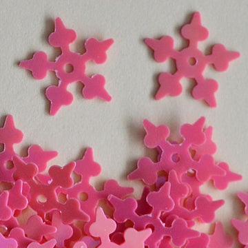 10mm Opaque Iridescent Starflake Mambo Melon