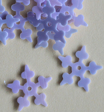 10mm Opaque Iridescent Starflake Light Purple