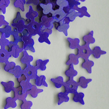 10mm Opaque Iridescent Starflake Dark Purple