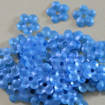 5mm Satin Flower Powder Blue