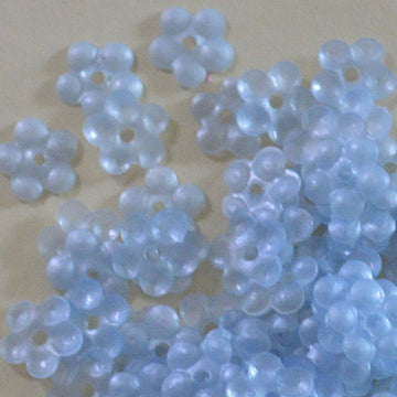 5mm Satin Flower Baby Blue