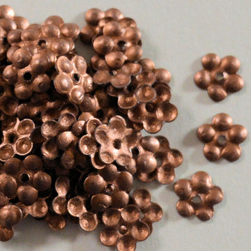 5mm Satin Flower Copper