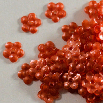 5mm Satin Flower Burnt Orange 100 grams