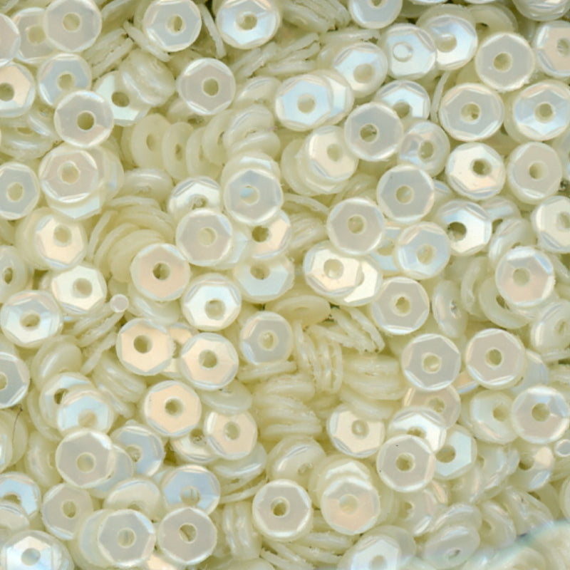 3mm SLIGHTLY CUPPED Pearl 100 grams