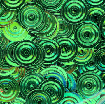 8mm Circle Metallic Green 100 grams