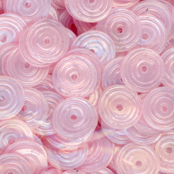 8mm Circle Satin Light Pink