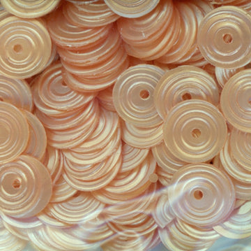 8mm Circle Satin Light Ecru