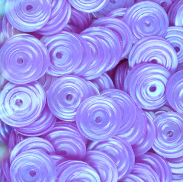 8mm Circle Satin Light Purple