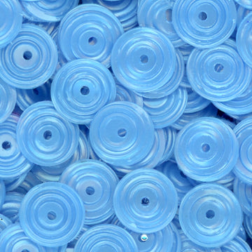 8mm Circle Satin Powder Blue