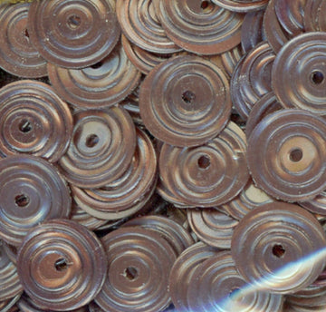 8mm Circle Satin Chocolate Brown