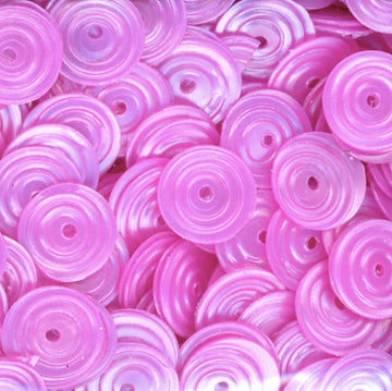8mm Circle Satin Med Pink Orchid