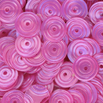 8mm Circle Satin Dk. Pink Orchid