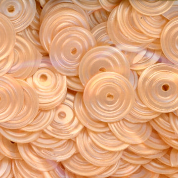 8mm Circle Satin Light Coral