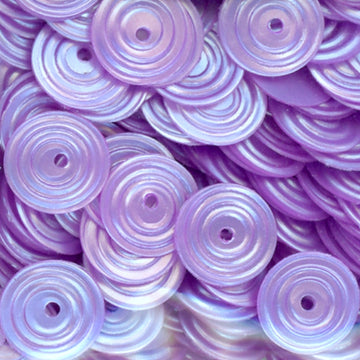 8mm Circle Satin Pale Orchid
