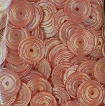 8mm Circle Satin Dark Ecru 100 grams