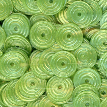 8mm Circle Satin Dark Chartreuse 100 grams