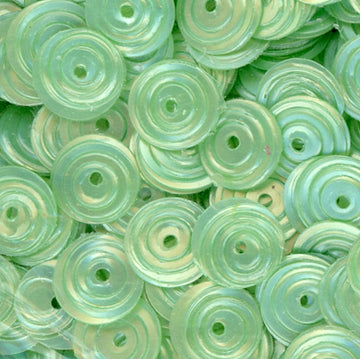 8mm Circle Satin Light Willow Green 100 grams
