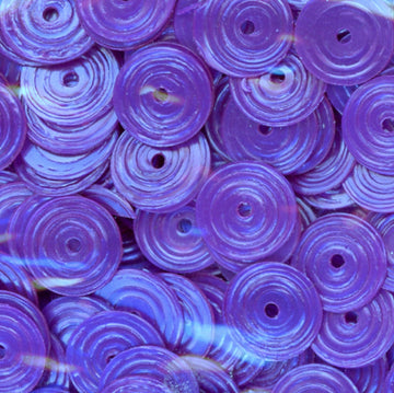 8mm Circle Satin Dark Purple 100 grams