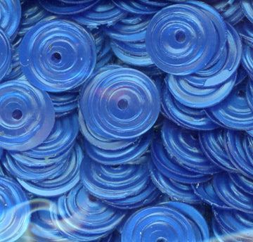 8mm Circle Satin Blue 100 grams