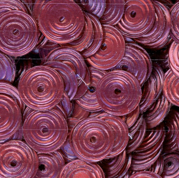 8mm Circle Satin Burgundy 100 grams
