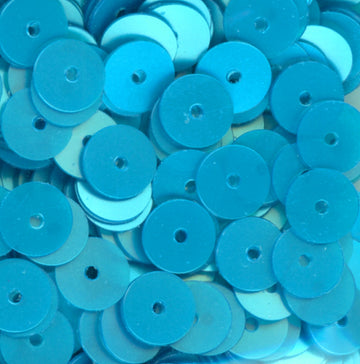 6mm Flat Satin Turquoise