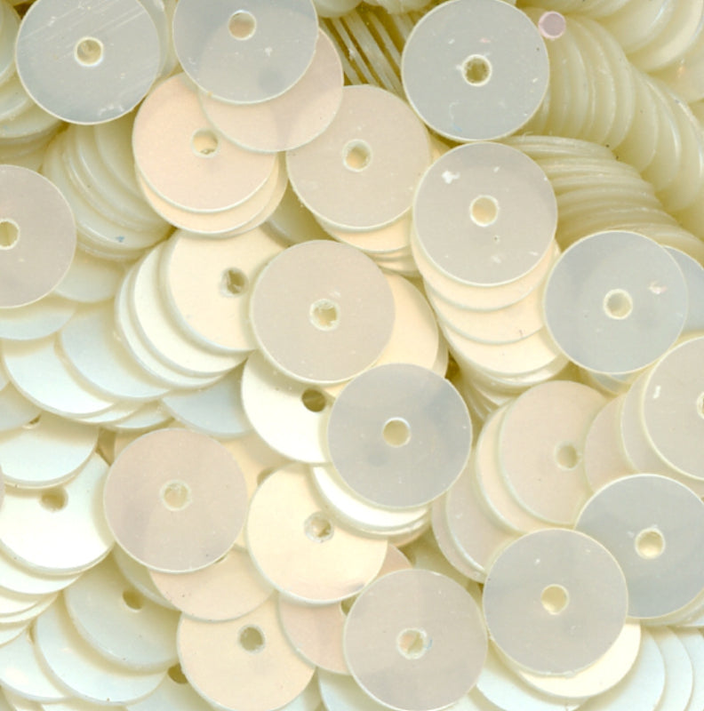 6mm Flat Satin Pearl