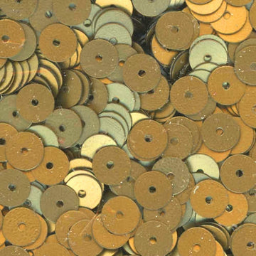 6mm Flat Satin Gold