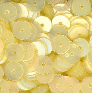 6mm Flat Satin Pale Yellow 100 Grams