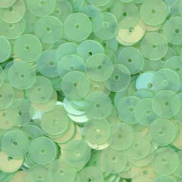6mm Flat Satin Light Willow Green 100 Grams