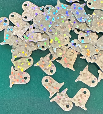 10mm Bell Hologram Silver