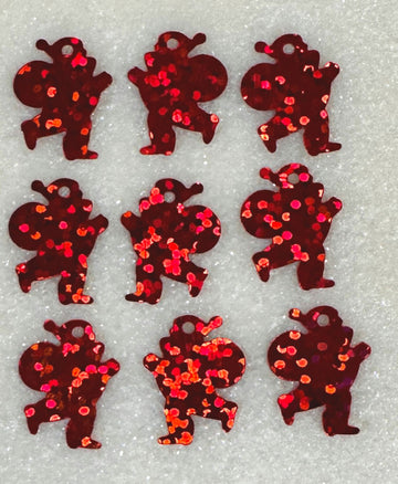 Santas Hologram Red