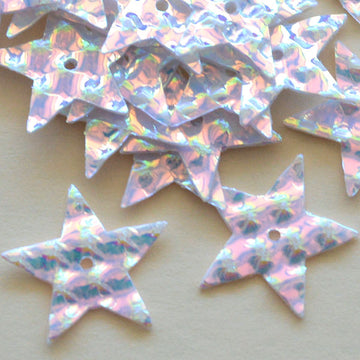 15mm Embossed Stars