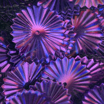 16mm Metallic Sunburst Purple Orchid