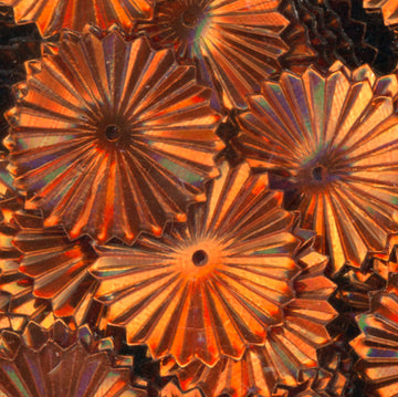 16mm Metallic Sunburst Orange