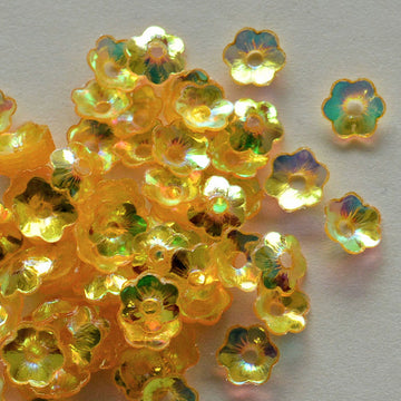 6mm Cupped Flower Crystal Iris Buttercup