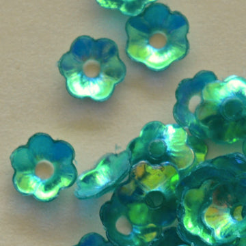 6mm Cupped Flower Crystal Iris Seaspray