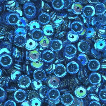 5mm Slightly Cupped Metallic Blue Bell
