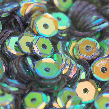 6mm Slightly Cupped Crystal Opaque Mother Nature