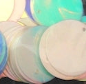 30mm Paillette Crystal Opaque Creme Puff