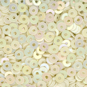 3mm Flat Opaque Iridescent Vanilla